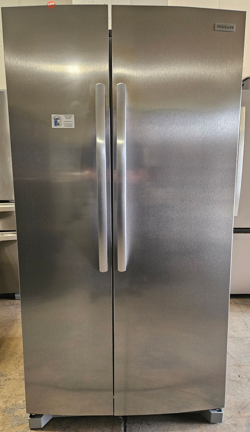 NEW! 26cu.ft. Frigidaire Side-by-Side Refrigerator in Stainless Steel