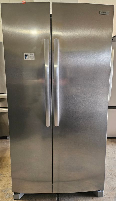 NEW! 26cu.ft. Frigidaire Side-by-Side Refrigerator in Stainless Steel