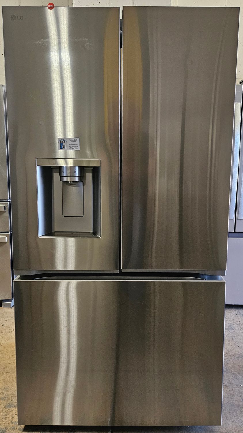 NEW! 26cu.ft. LG Counter-Depth MAX French Door Refrigerator in Stainless Steel