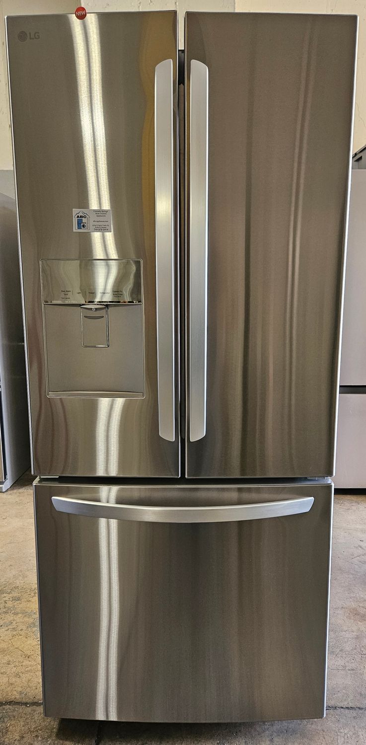 NEW! 22cu.ft. 30" Wide LG French Door Refrigerator in Stainless Steel