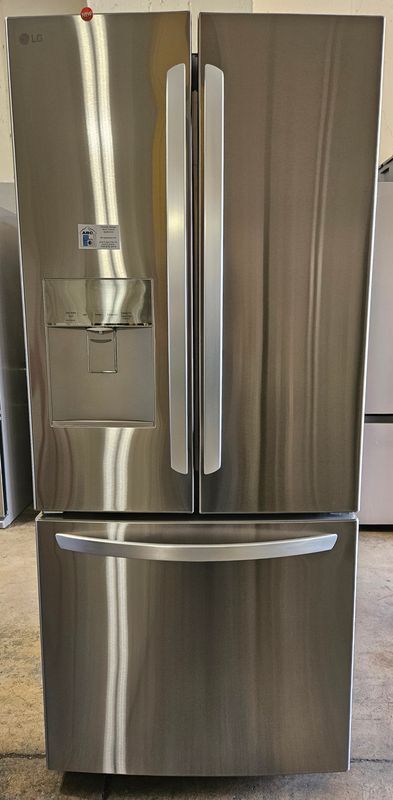 NEW! 22cu.ft. 30" Wide LG French Door Refrigerator in Stainless Steel