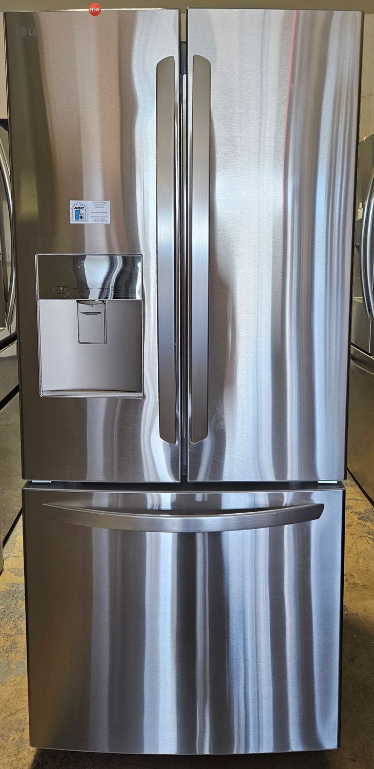 NEW! 22cu.ft. 30" Wide LG French Door Refrigerator in Stainless Steel
