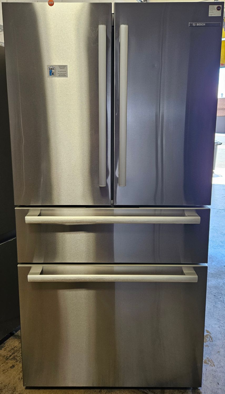 NEW! 20.5cu.ft. Bosch 800 Series French Door Bottom Mount Refrigerator in Stainless Steel