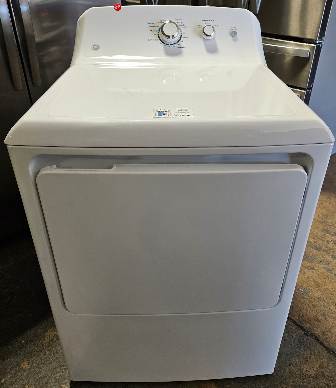 NEW! GE Heavy Duty Large Capacity Electric Dryer (6.2cu.ft.)