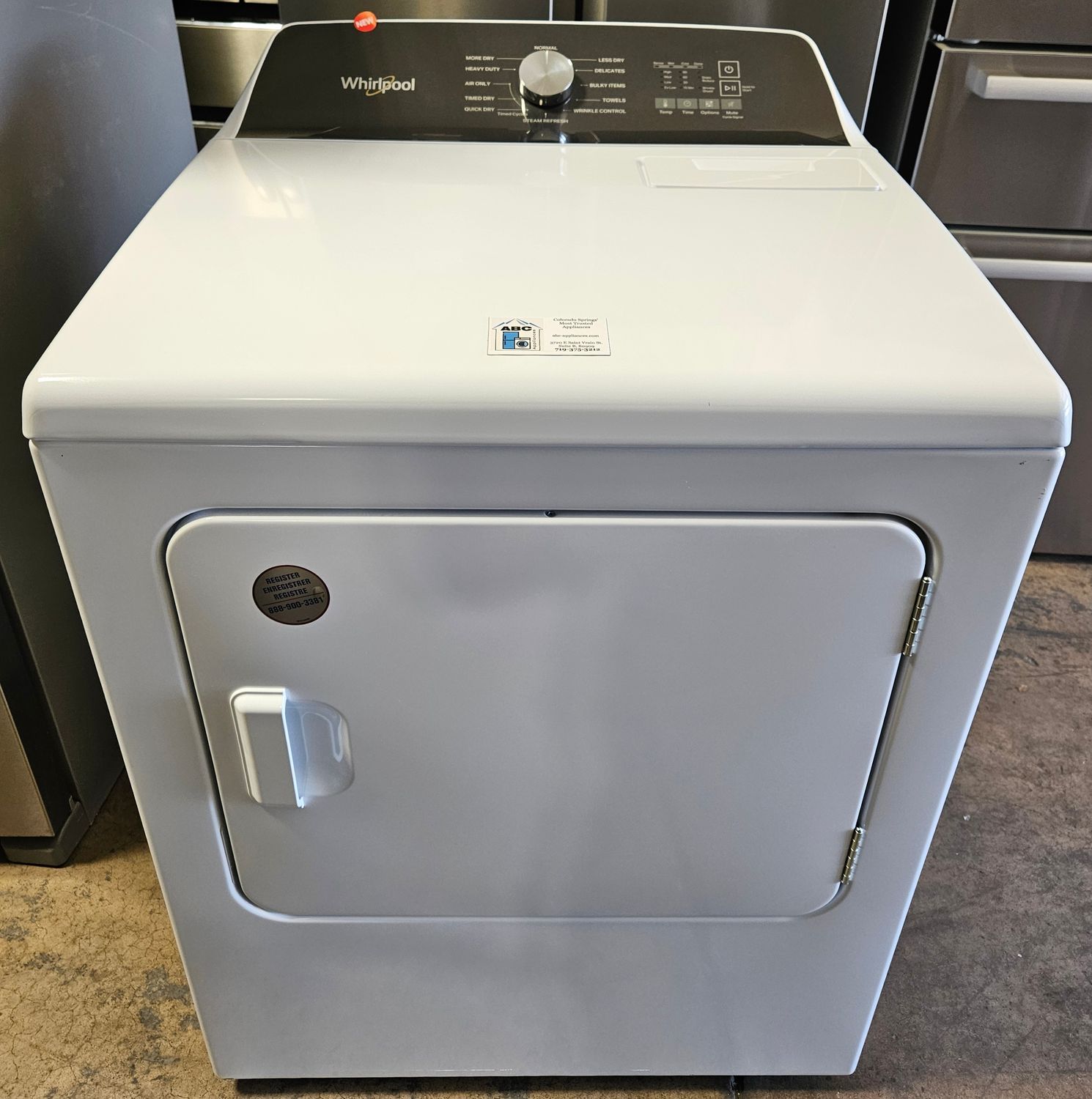 NEW! Whirlpool Heavy Duty Large Capacity Electric Dryer (7.0cu.ft.)