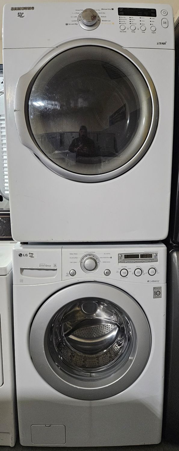 USED Mismatched LG Front Load Washer (3.6cu.ft.) &amp; Samsung Large Capacity Electric Dryer (7.3cu.ft.)
