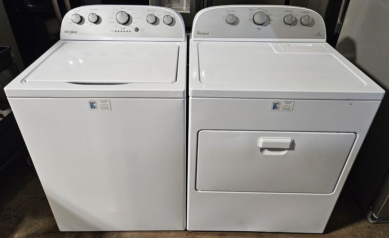 USED Whirlpool Top Load Washer (3.5cu.ft.) &amp; Large Capacity Electric Dryer (7.0cu.ft.)