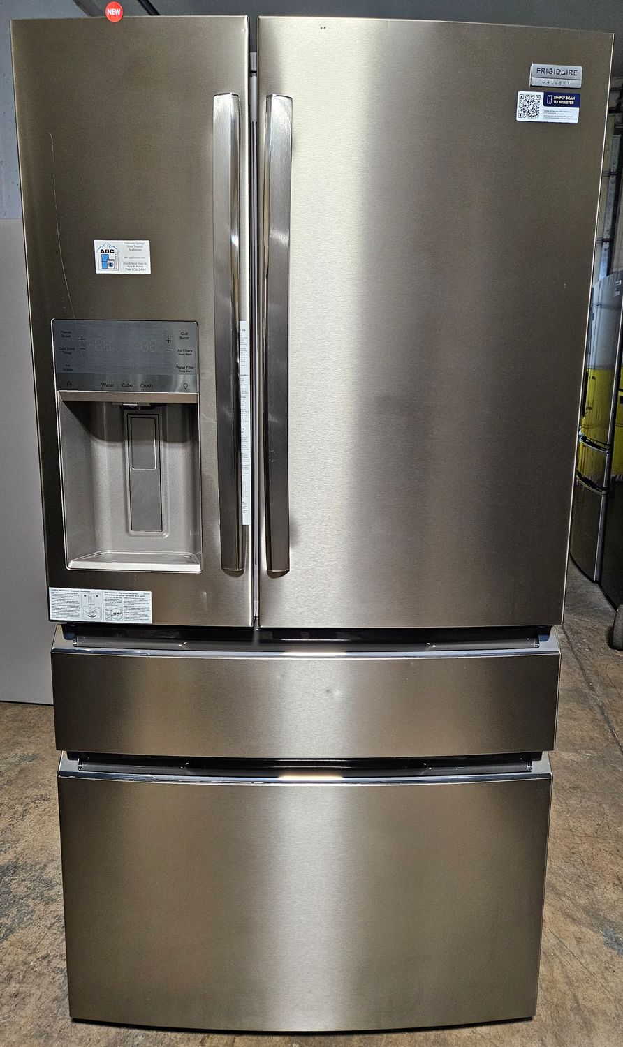 NEW! 22cu.ft. Frigidaire Gallery Counter-Depth 4-Door French Door Refrigerator