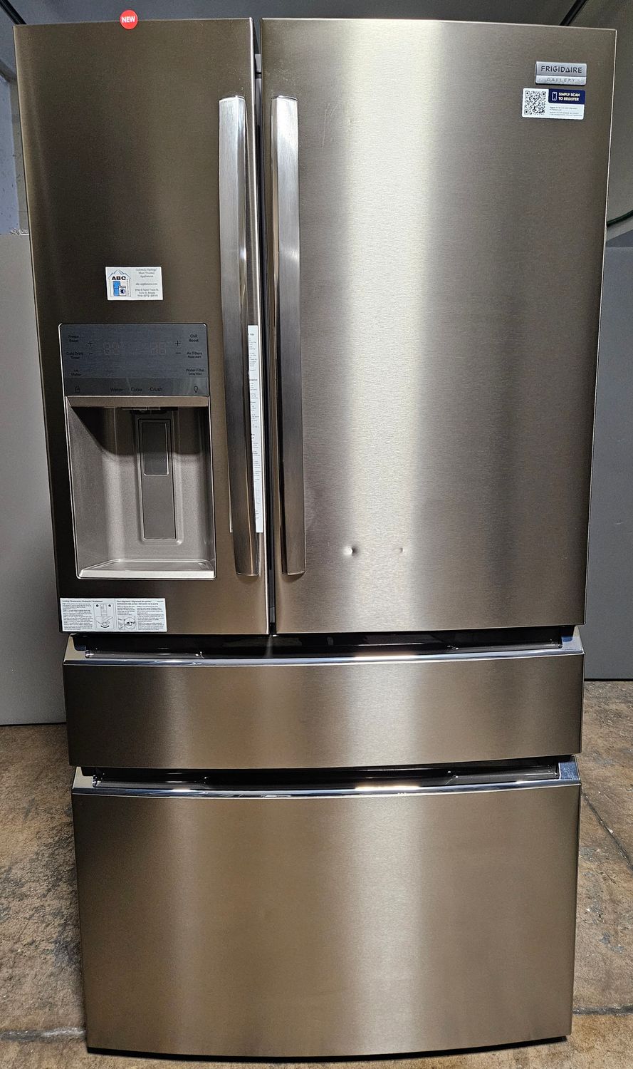 NEW! 22cu.ft. Frigidaire Gallery Counter-Depth 4-Door French Door Refrigerator