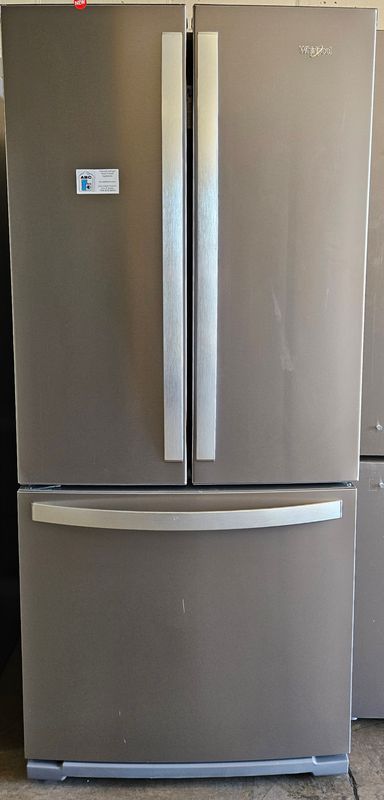 NEW! 20cu.ft. 30" Whirlpool French Door Refrigerator in Stainless Steel