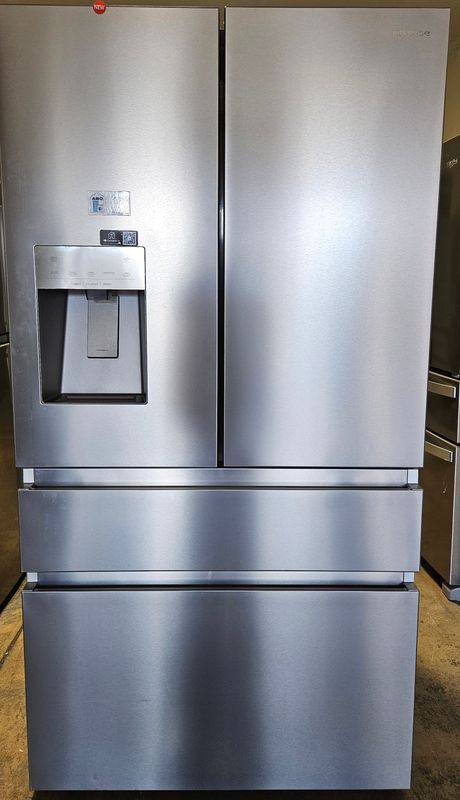 NEW! 25.6cu.ft. HiSense Standard-Depth Four-Door French Door Refrigerator