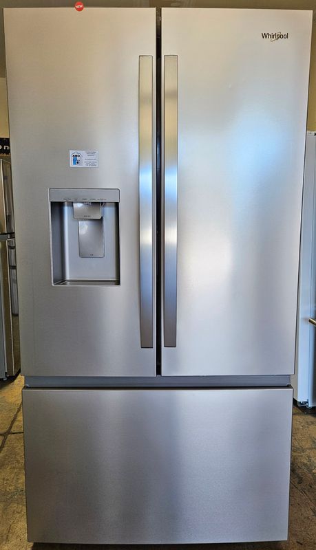 NEW! 30cu.ft. Whirlpool French Door Refrigerator in Stainless Steel
