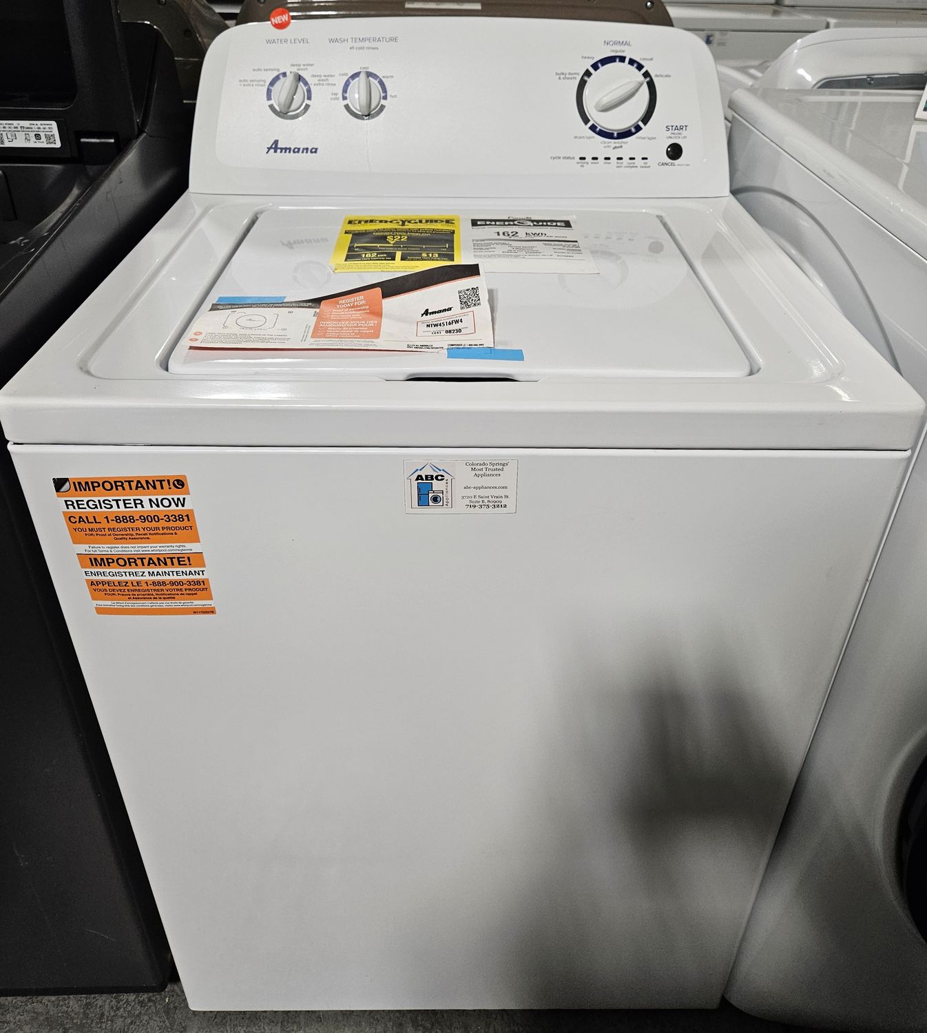 NEW! Amana Top Load Washer (3.5cu.ft.)
