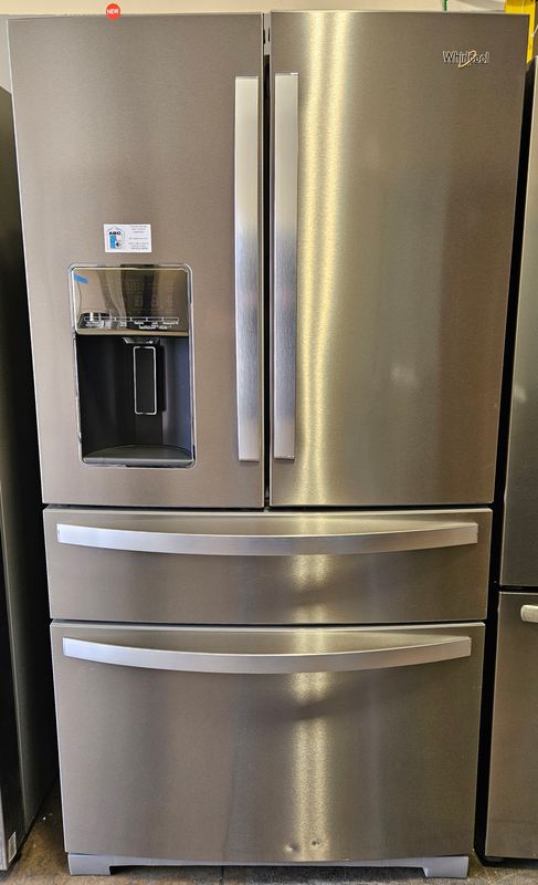 NEW! 26cu.ft. Whirlpool 4-Door French Door Refrigerator in Stainless Steel