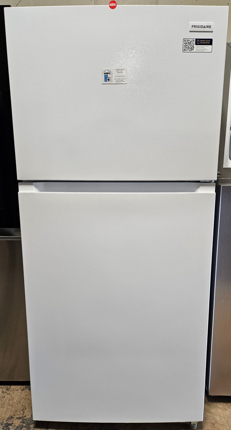 NEW! 19cu.ft. Fridgidaire Garage Ready Top Freezer Refrigerator in White