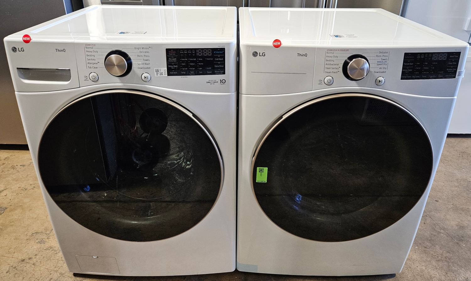 NEW! LG Front Load Washer (4.5cu.ft.) &amp; Large Capacity Electric Dryer (7.4cu.ft.)