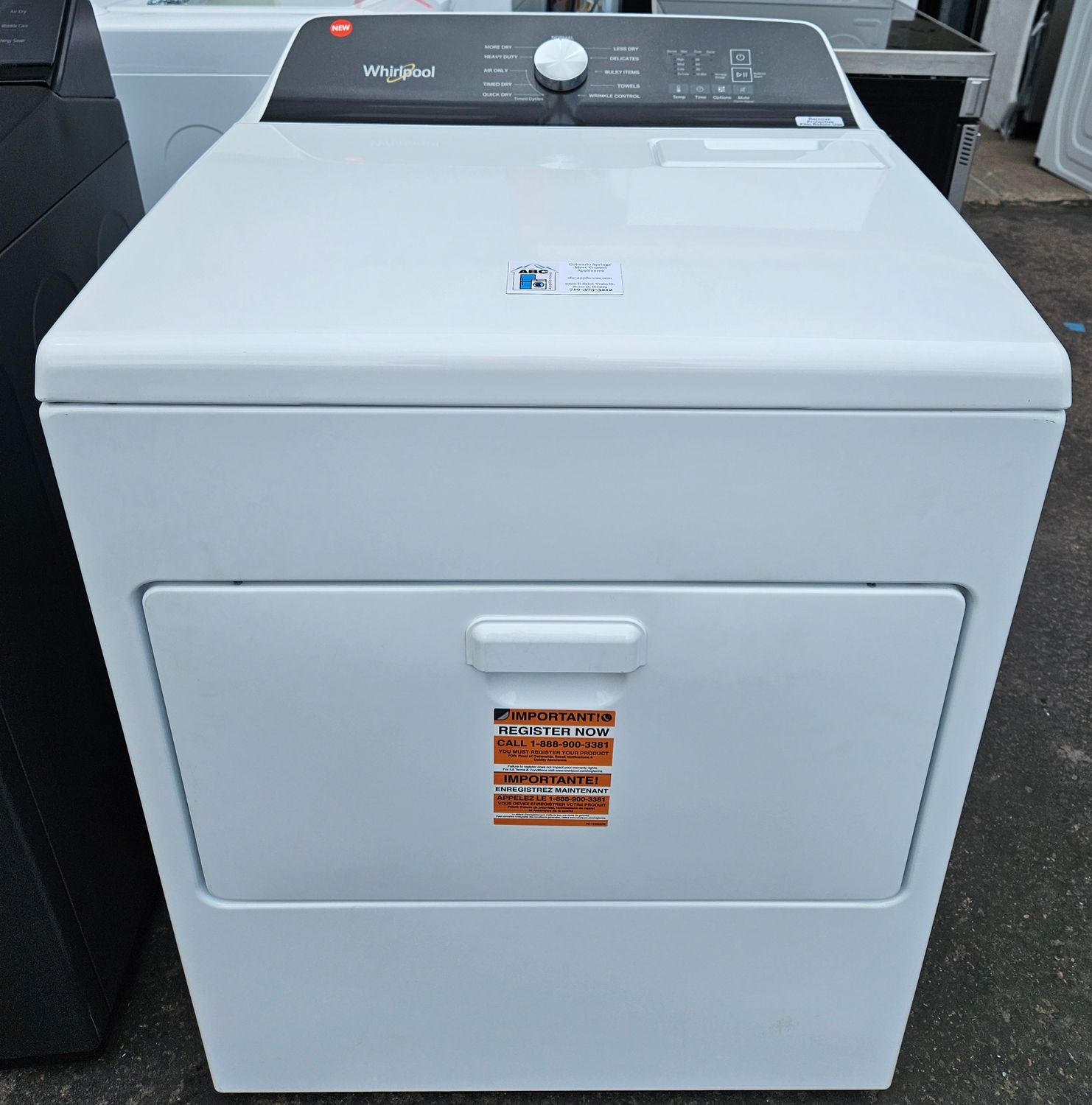 NEW! Whirlpool Heavy Duty Large Capacity Electric Dryer (7.0cu.ft.)