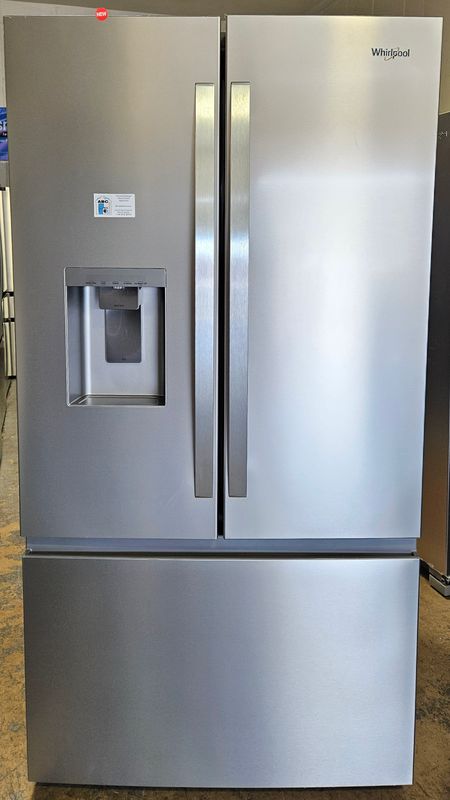 NEW! 30cu.ft. Whirlpool French Door Refrigerator in Stainless Steel