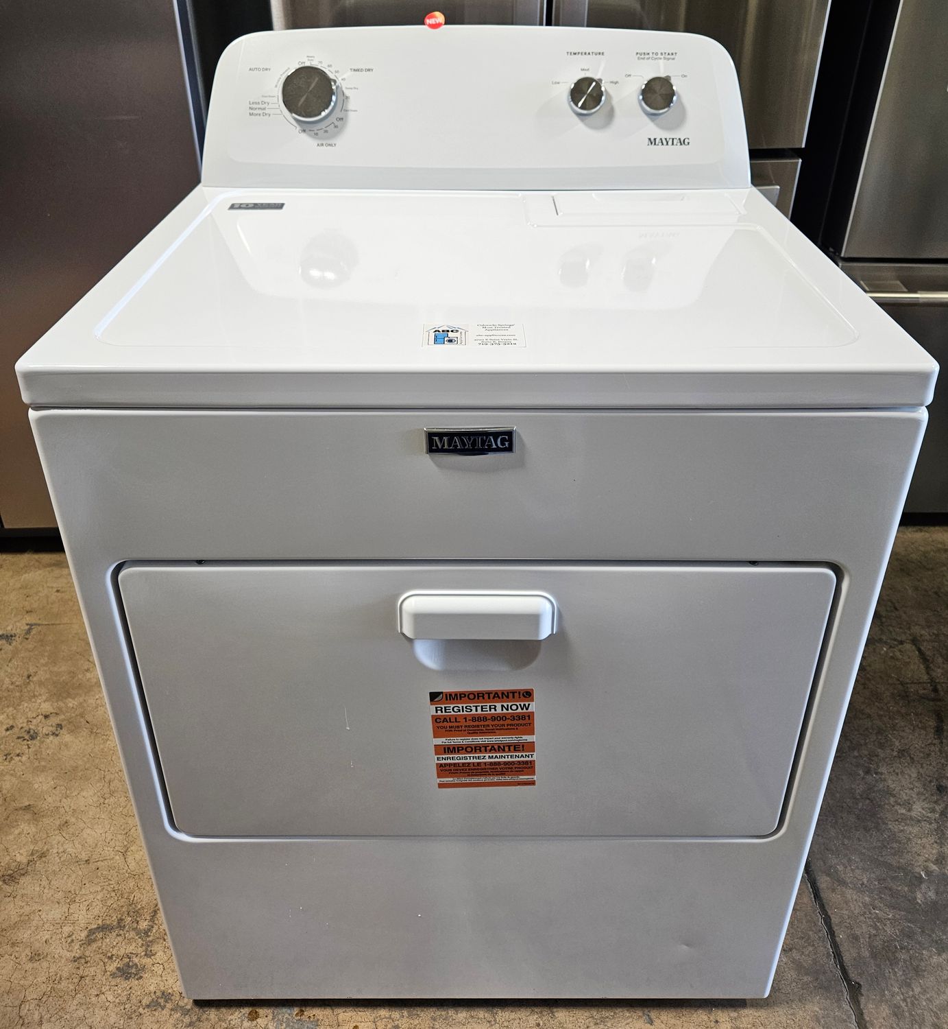 NEW! Maytag Heavy Duty Large Capacity Electric Dryer (7.0cu.ft.)