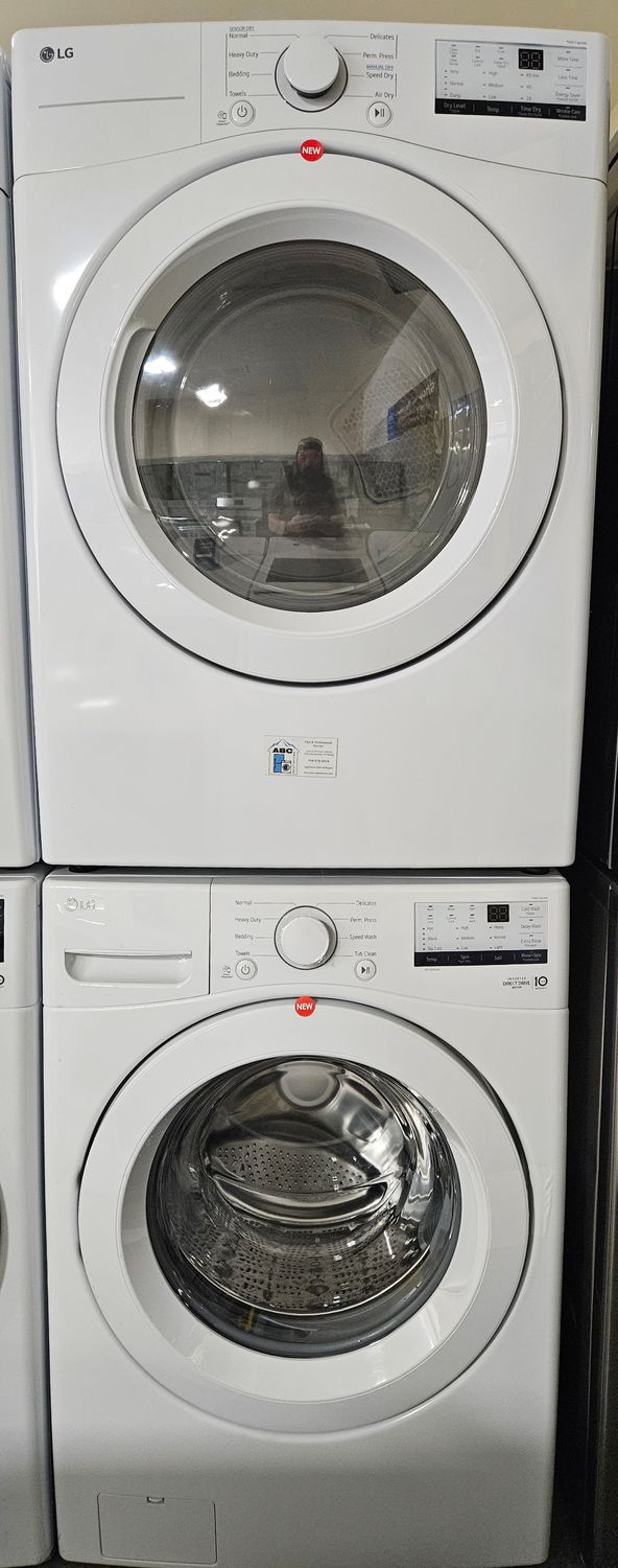 NEW! LG Front Load Washer (4.5cu.ft.) &amp; Large Capacity Electric Dryer (7.4cu.ft.)