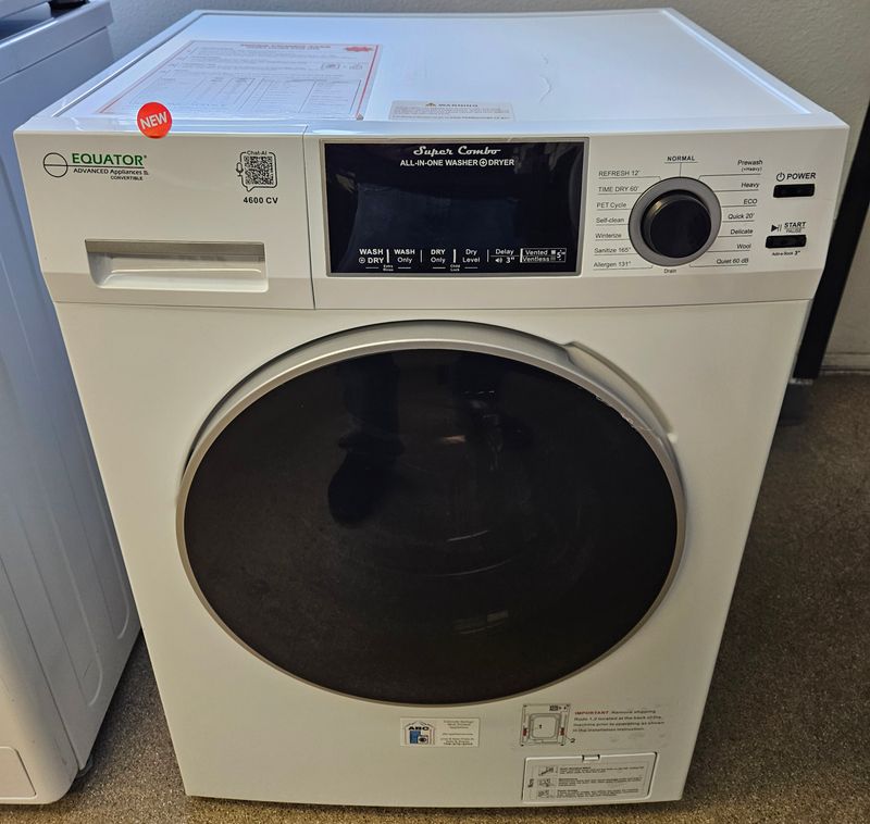 NEW! 24" Equator All-in-One Washer/Dryer Combo (1.62cu.ft.)