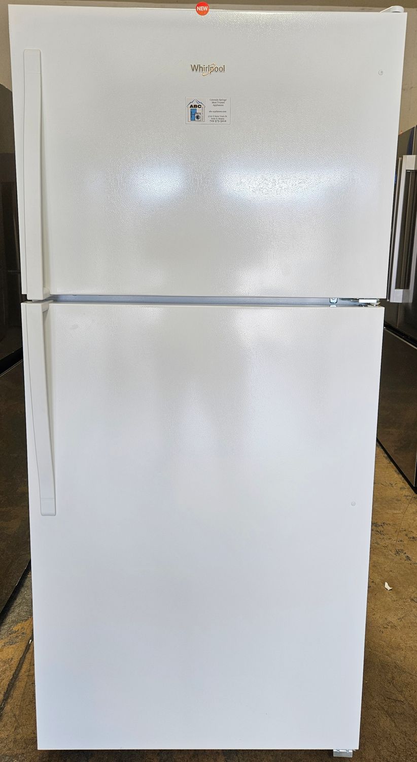 NEW! 18cu.ft. Whirlpool Top Freezer Refrigerator in White