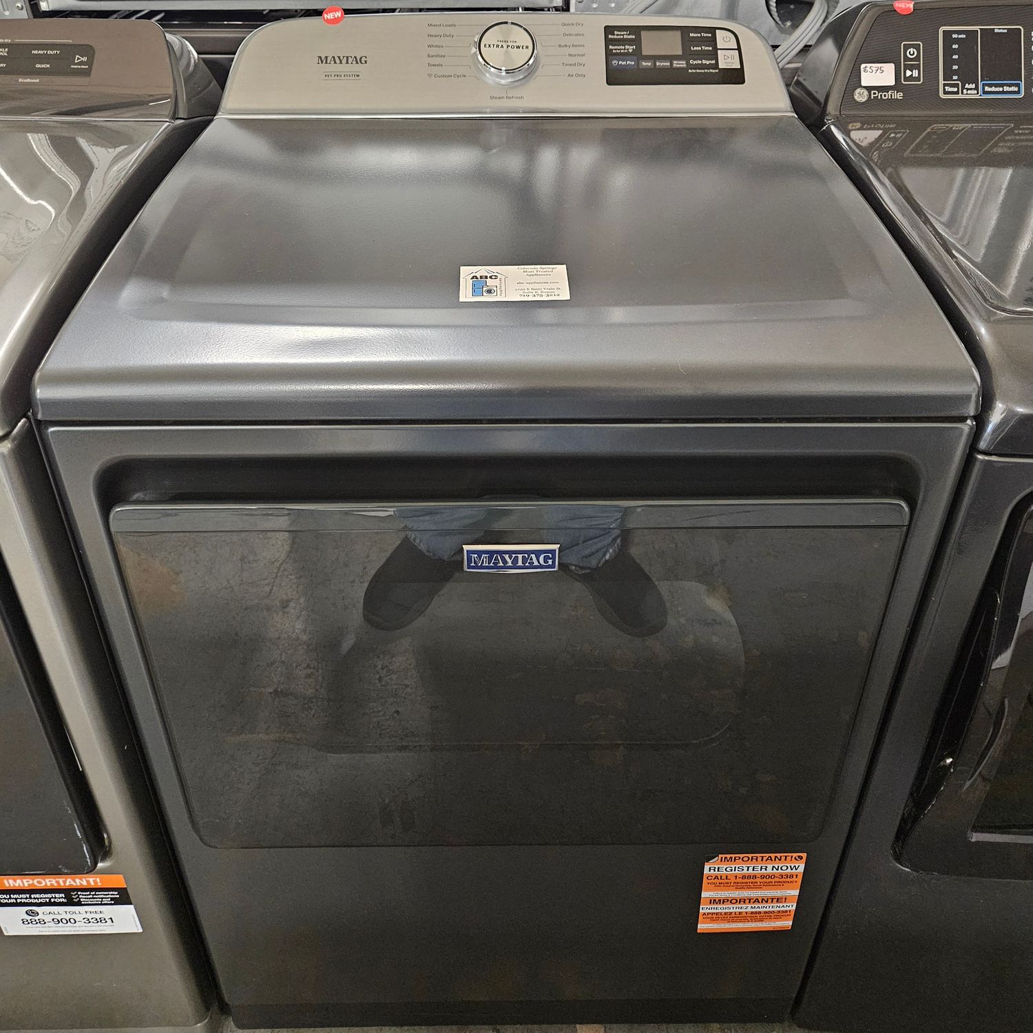 NEW! Maytag Pet Pro Heavy Duty Large Capacity Electric Dryer (7.4cu.ft.)