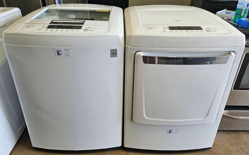USED LG Top Load Washer (4.1cu.ft.) &amp; Large Capacity Electric Dryer (7.4cu.ft.)