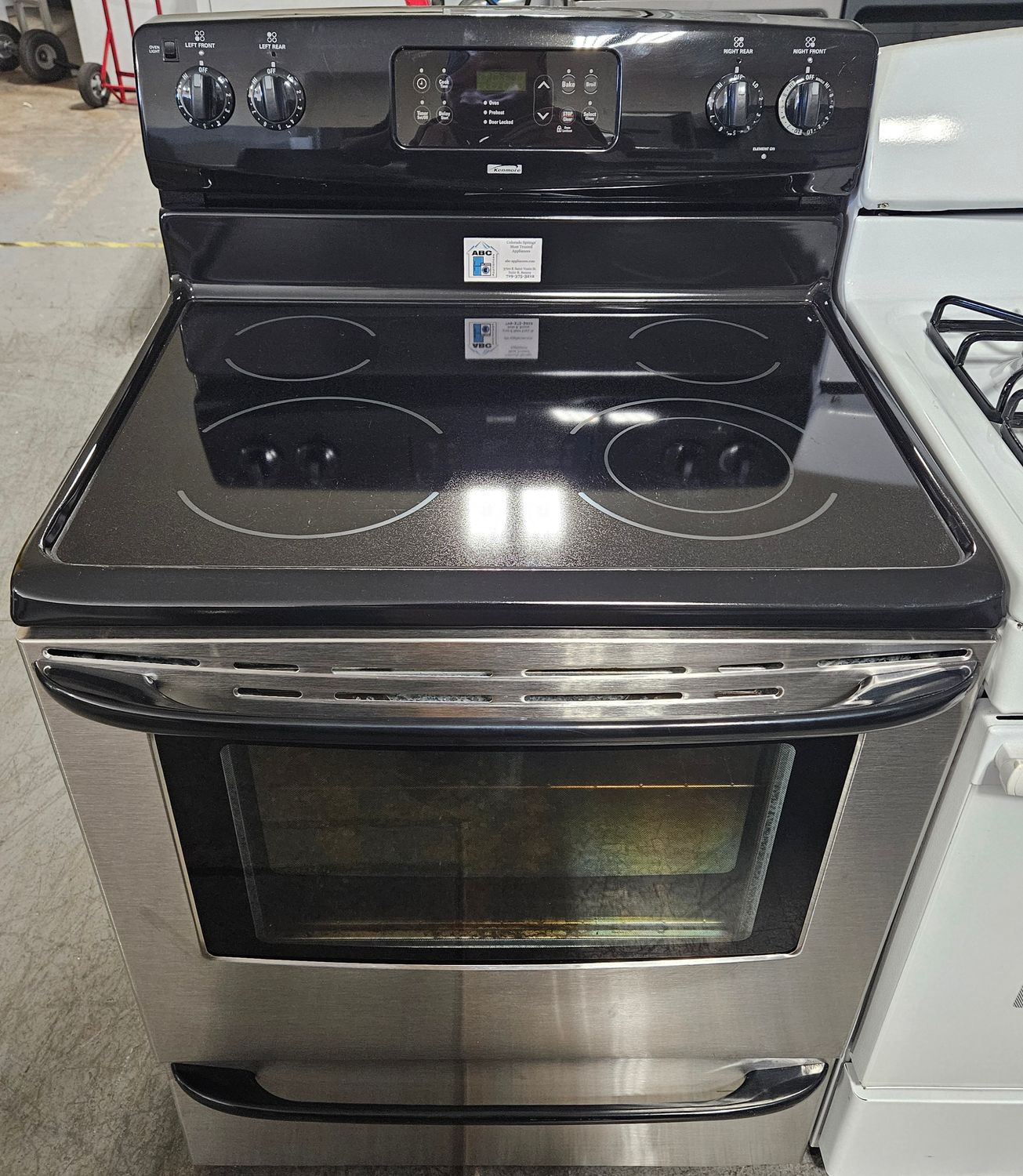 USED 30in Kenmore 4-Burner Glass-top Electric Range