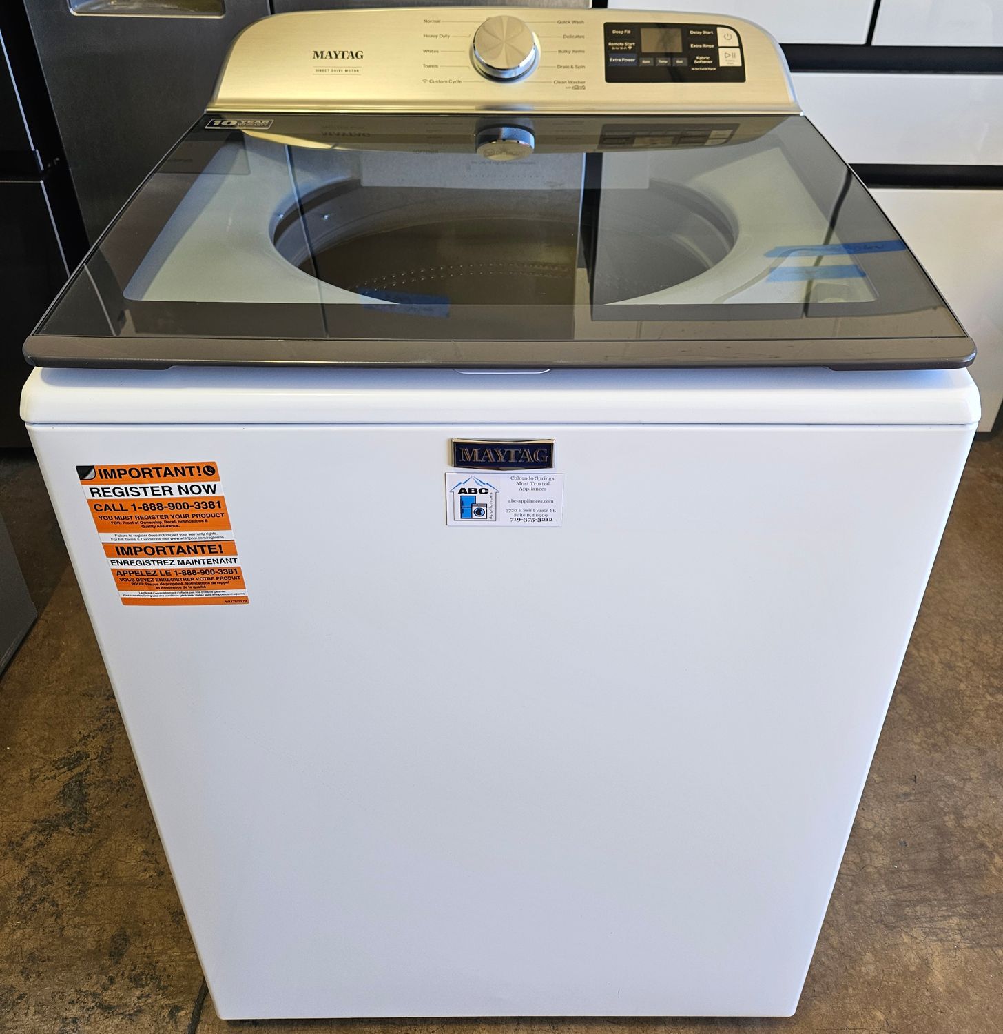 NEW! Maytag Top Load Washer (5.2cu.ft.)