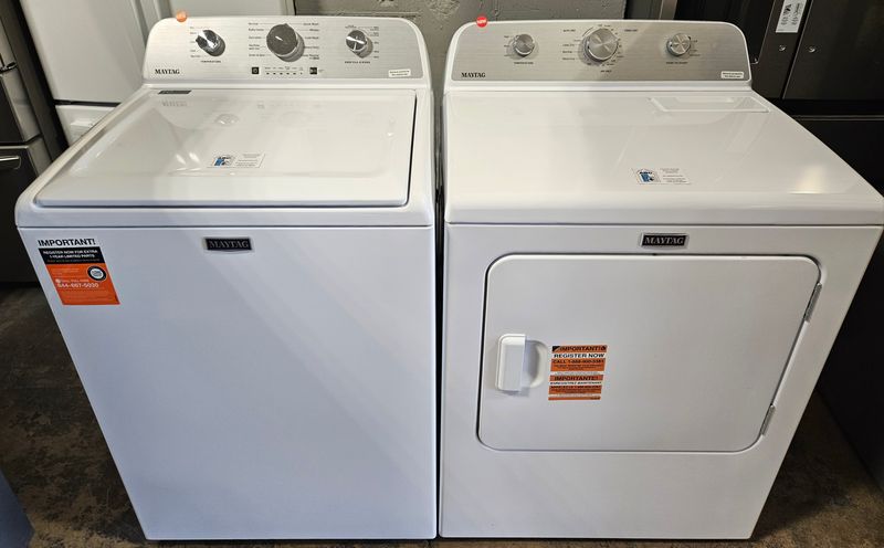 NEW! Maytag Top Load Washer (4.2cu.ft.) &amp; Large Capacity Electric Dryer (7.0cu.ft.)