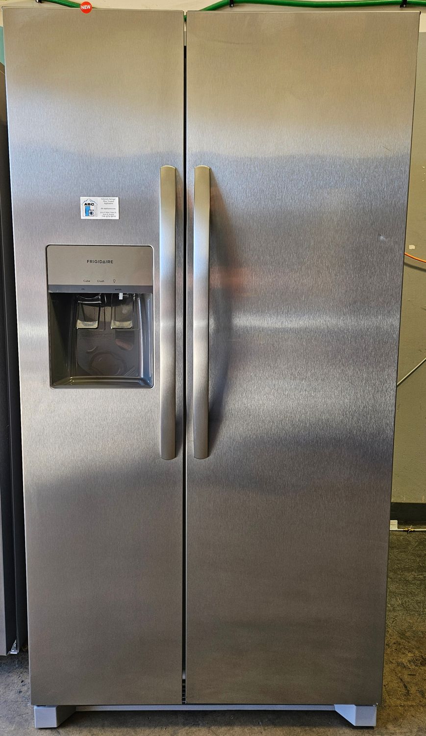 NEW! 26 cu.ft. Frigidaire Side-by-Side Refrigerator in Stainless Steel