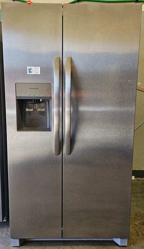 NEW! 26 cu.ft. Frigidaire Side-by-Side Refrigerator in Stainless Steel