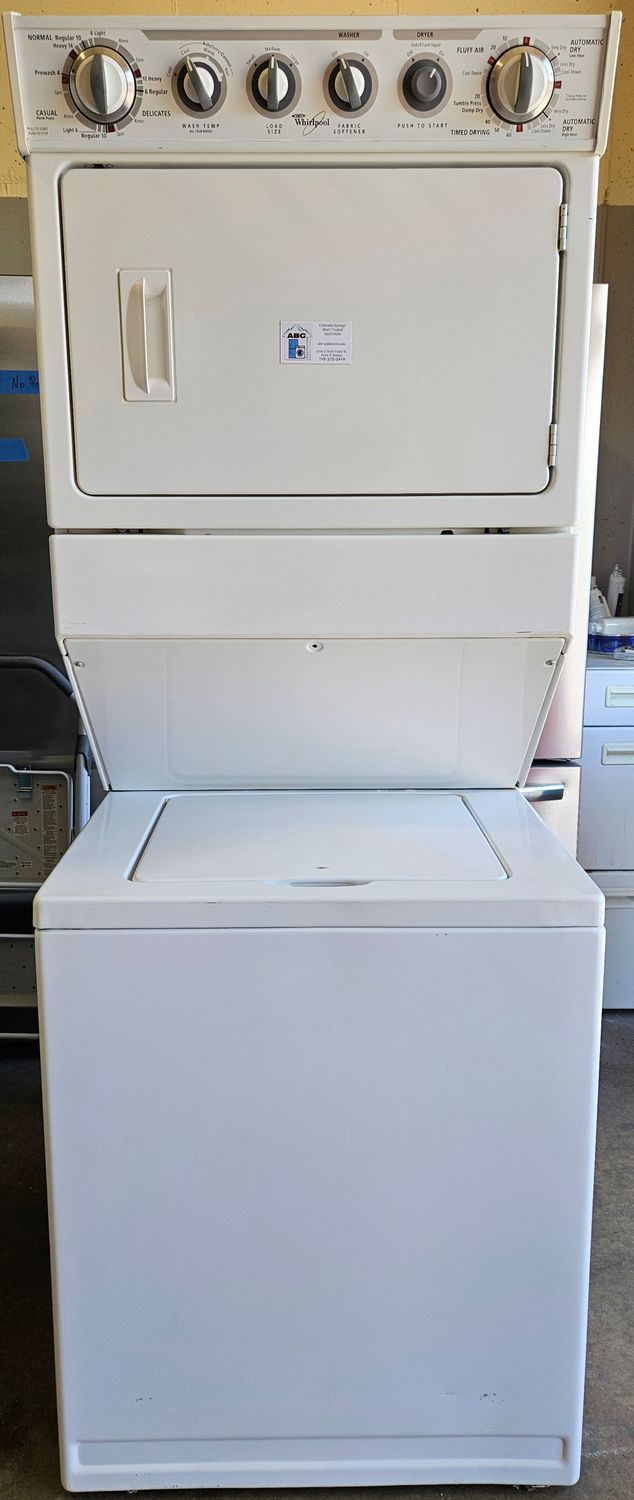 USED Whirlpool 27" Electric Laundry Center (2.5cu.ft. Washer and 5.9cu.ft. Dryer)
