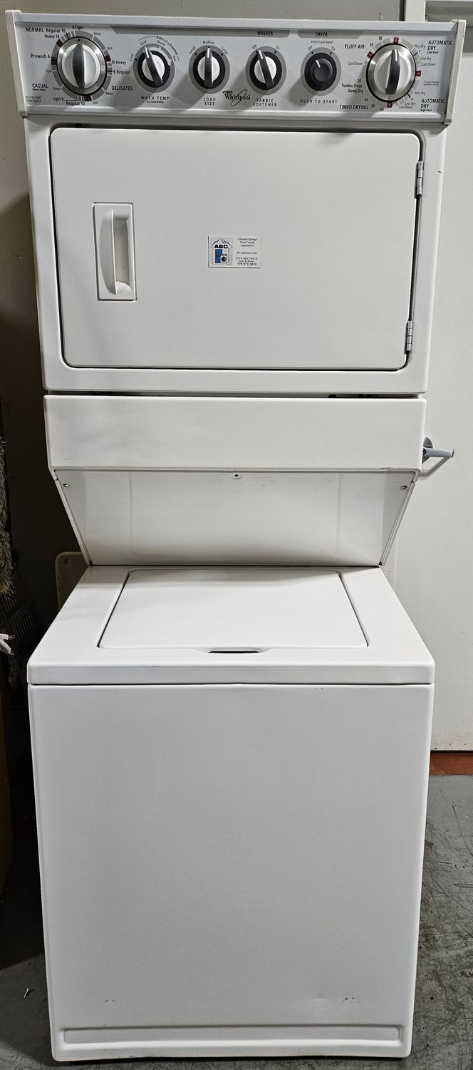 USED Whirlpool 27" Electric Laundry Center (2.5cu.ft. Washer and 5.9cu.ft. Dryer)