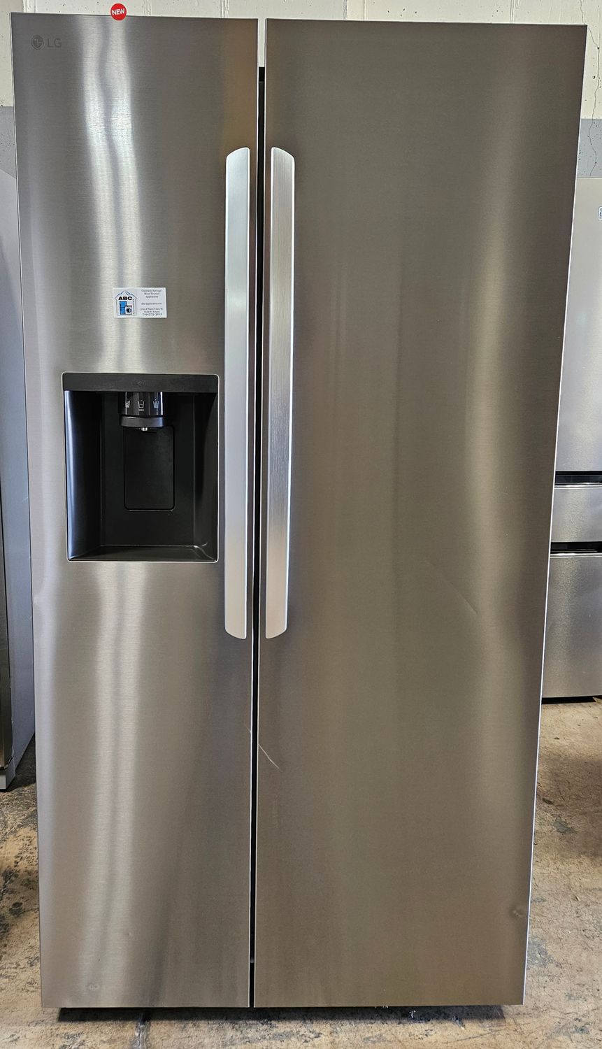 NEW! 27cu.ft. LG Standard-Depth Side-by-Side Refrigerator in Stainless Steel