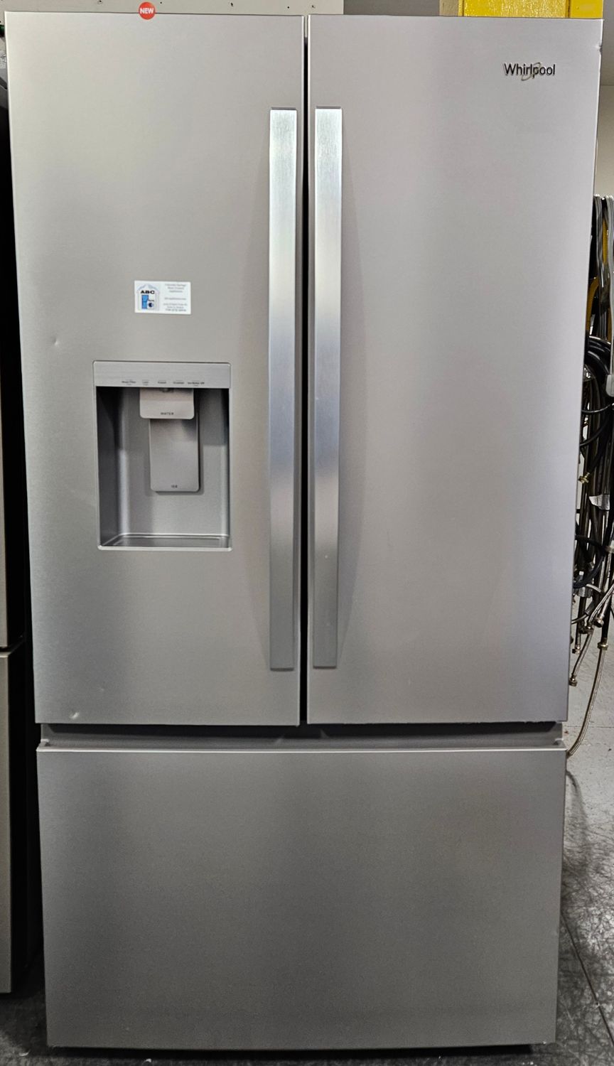 NEW! 30cu.ft. Whirlpool French Door Refrigerator in Stainless Steel