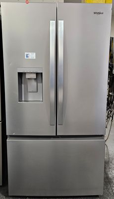 NEW! 30cu.ft. Whirlpool French Door Refrigerator in Stainless Steel