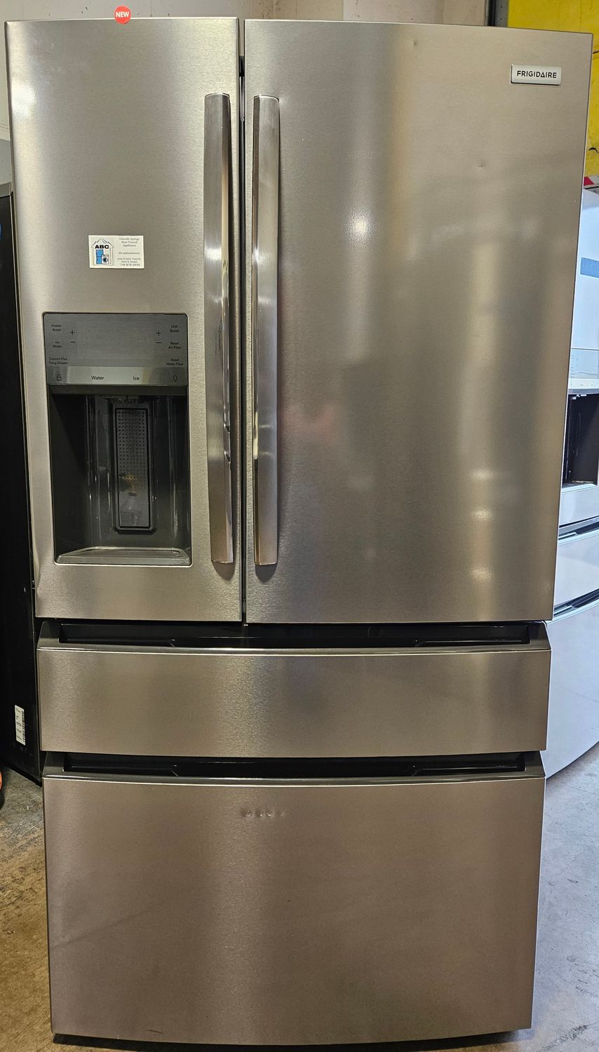 NEW! 26cu.ft. Frigidaire Standard-Depth 4-Door French Door Refrigerator in Stainless Steel