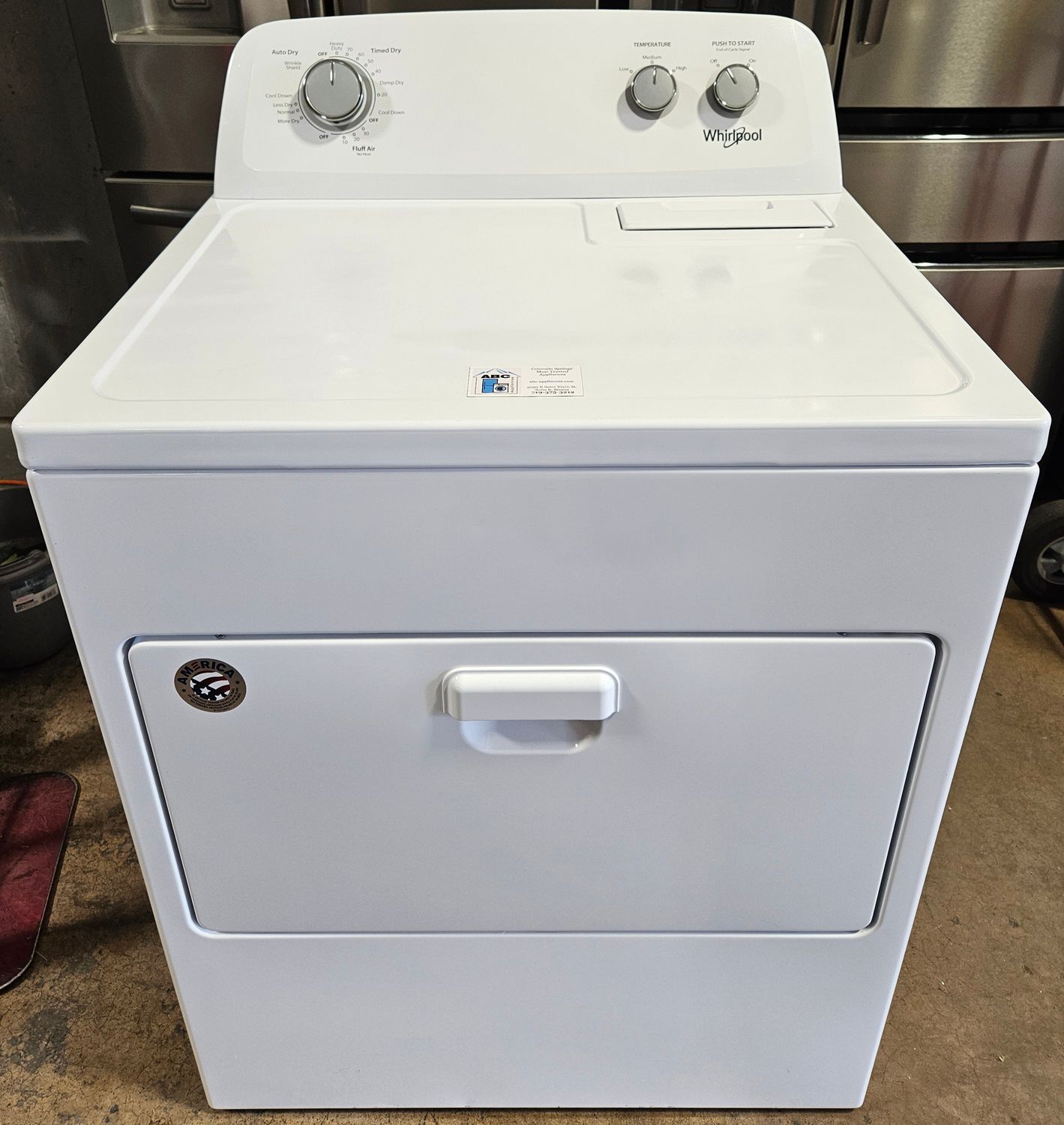 USED Whirlpool Heavy Duty Large Capacity Electric Dryer (7.0cu.ft.)