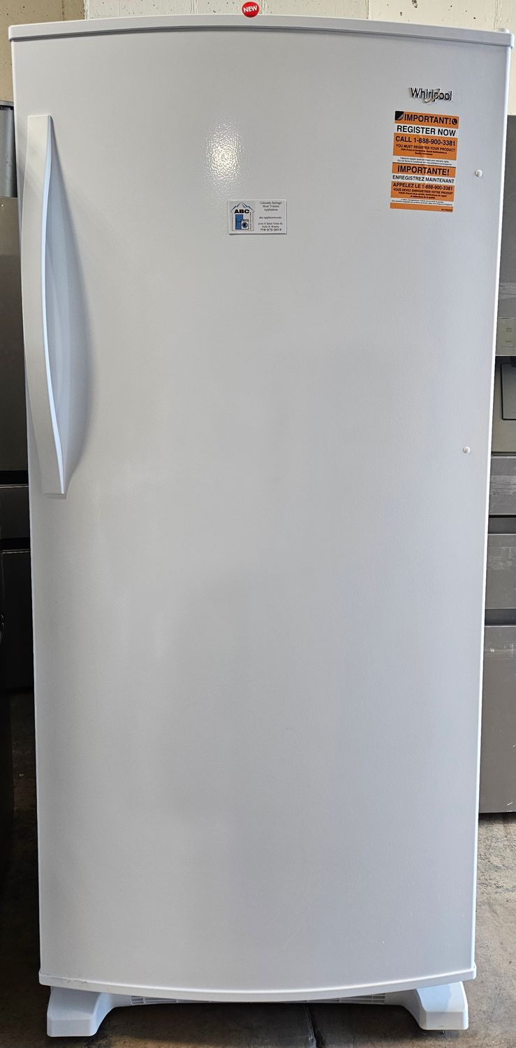 NEW! 18cu.ft. Whirlpool Single-Door Refrigerator in White