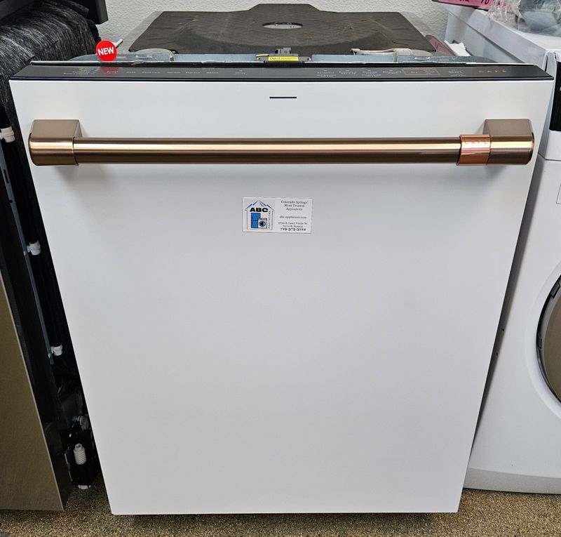 NEW! 24" CAFE White Built-In Electric Dishwasher