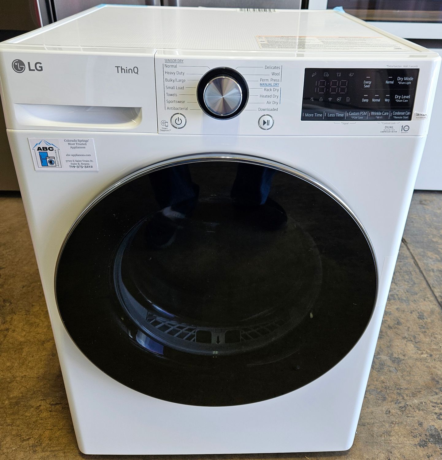 NEW! 24" LG Compact Front Load Ventless Electric Dryer (4.2cu.ft.)