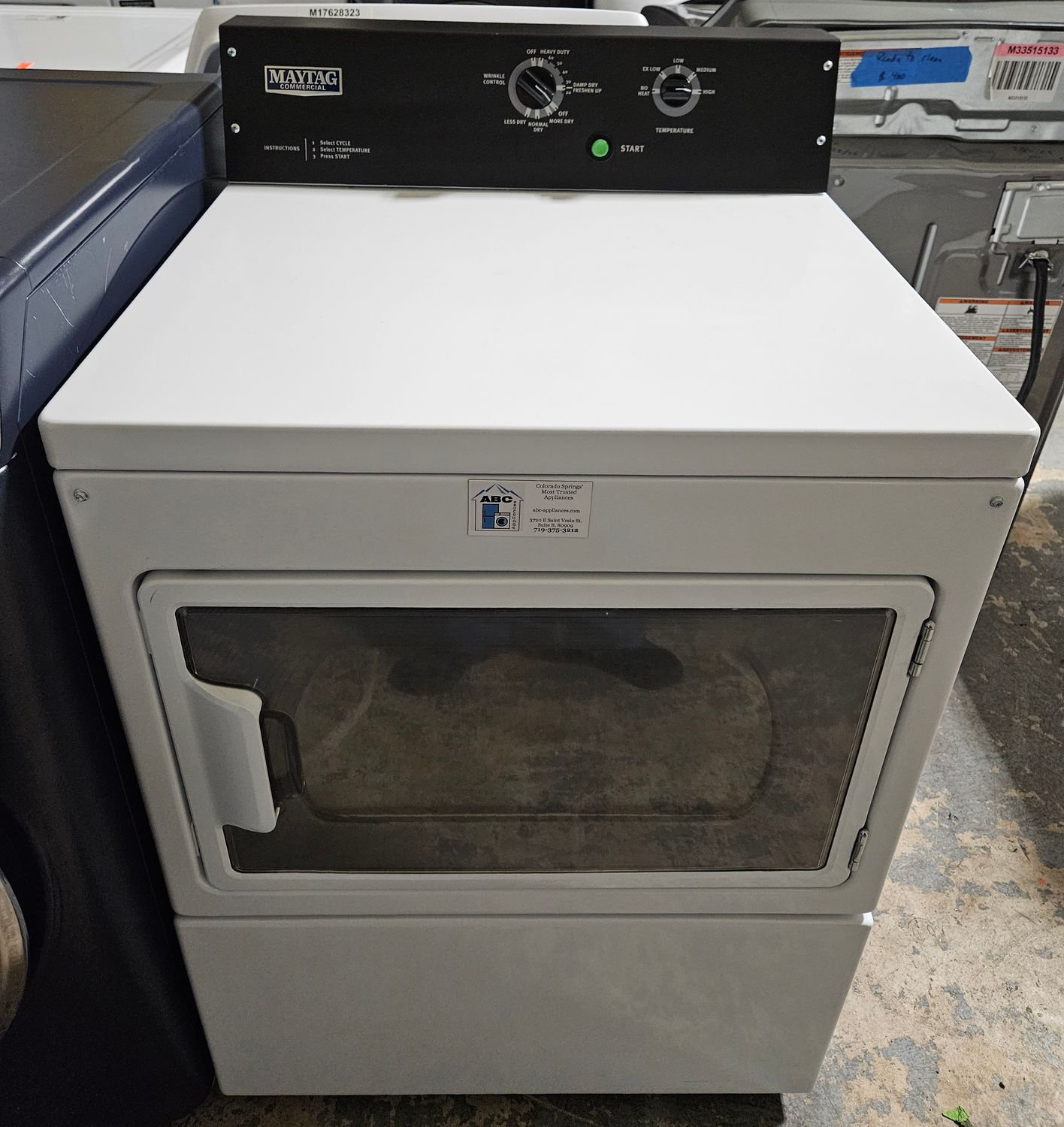 USED Maytag Heavy Duty Commcercial Grade Electric Dryer (7.4cu.ft.)