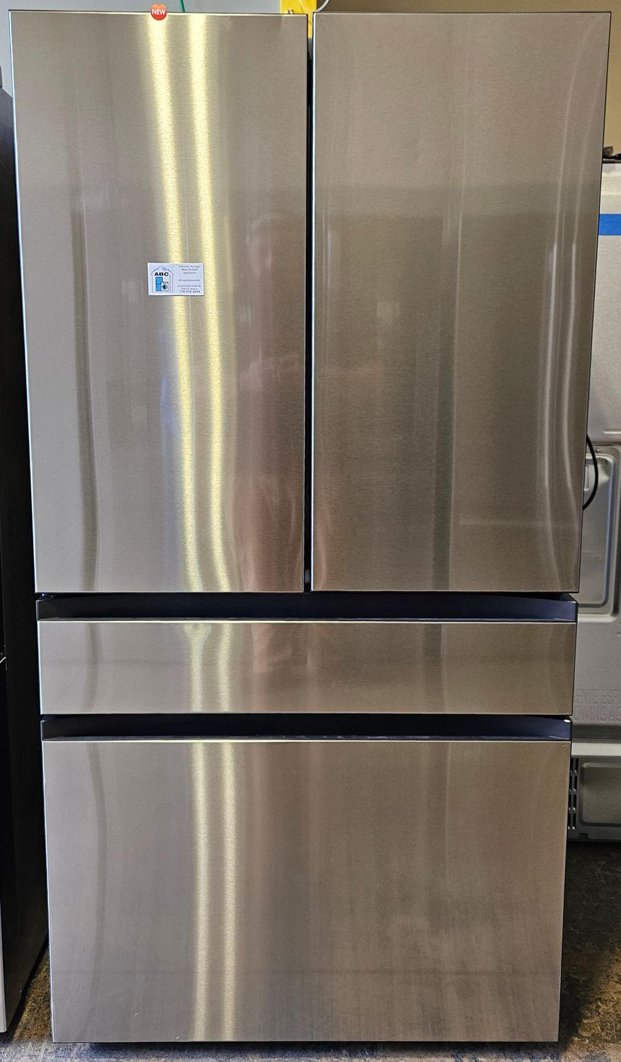 NEW! 29cu.ft. Samsung Bespoke 4-Door French-Door Refrigerator in Stainless Steel