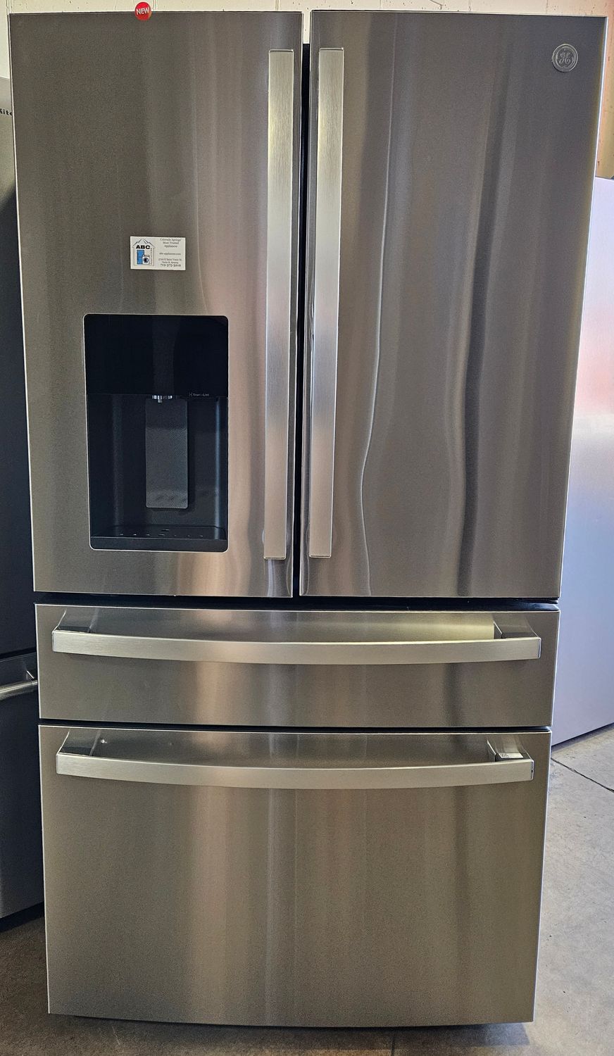NEW! 27.9cu.ft. GE Profile Four-Door French-Door Refrigerator in Stainless Steel