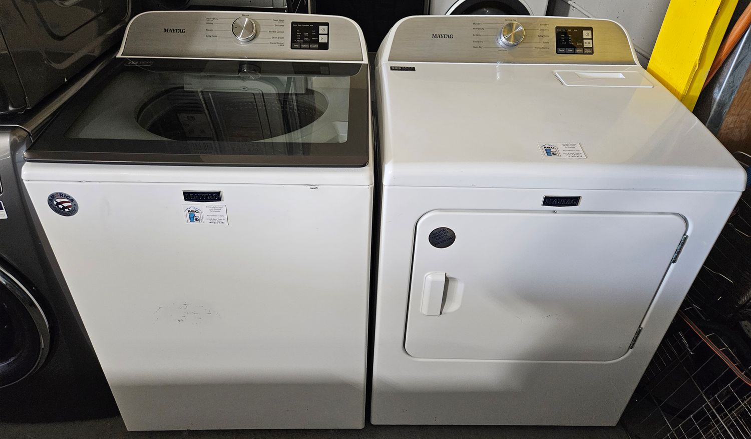 USED Maytag Top Load Washer (4.8cu.ft.) &amp; Large Capacity Electric Dryer (7.0cu.ft.)