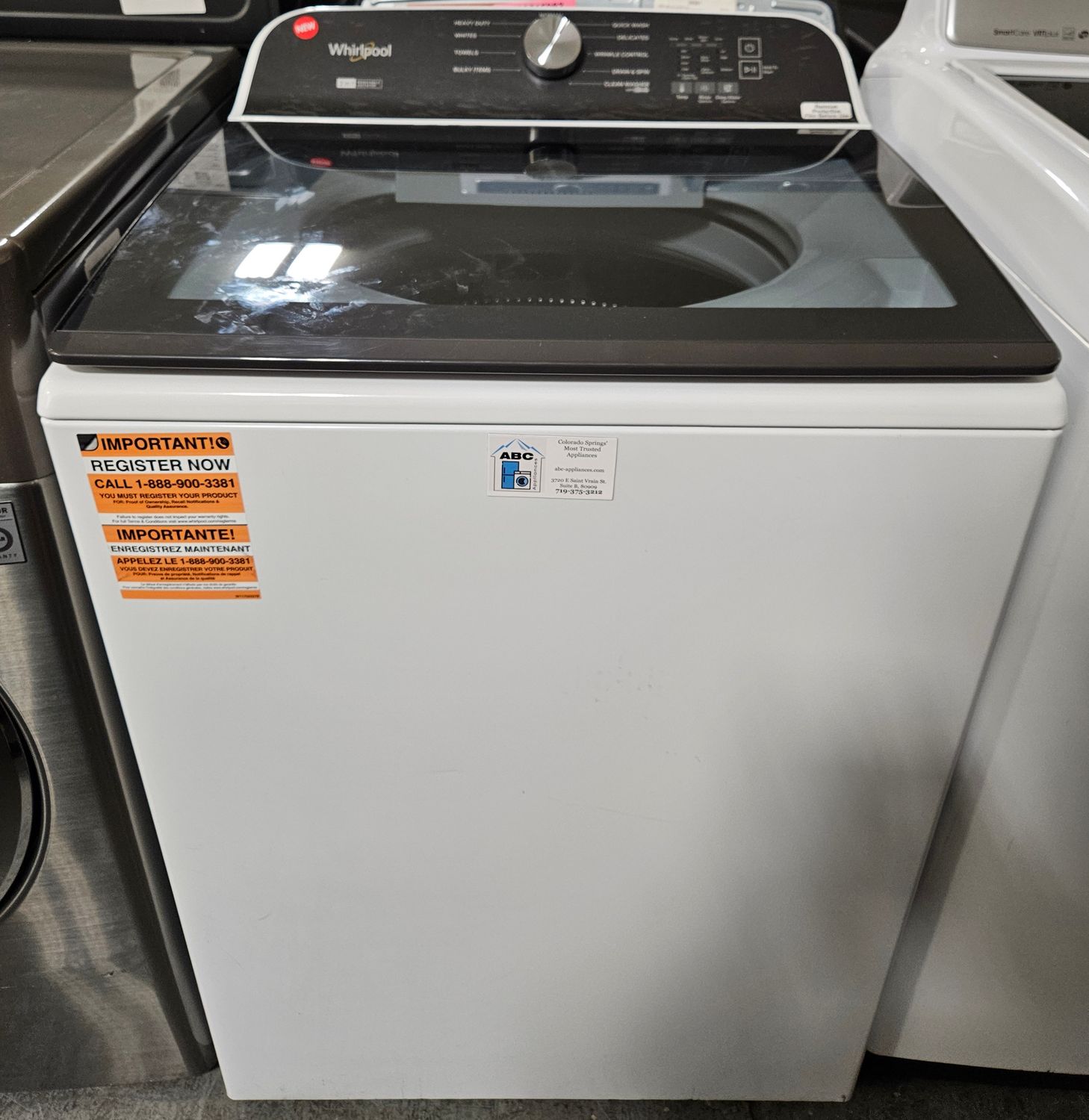 NEW! Whirlpool Top Load Washer (5.3cu.ft.)