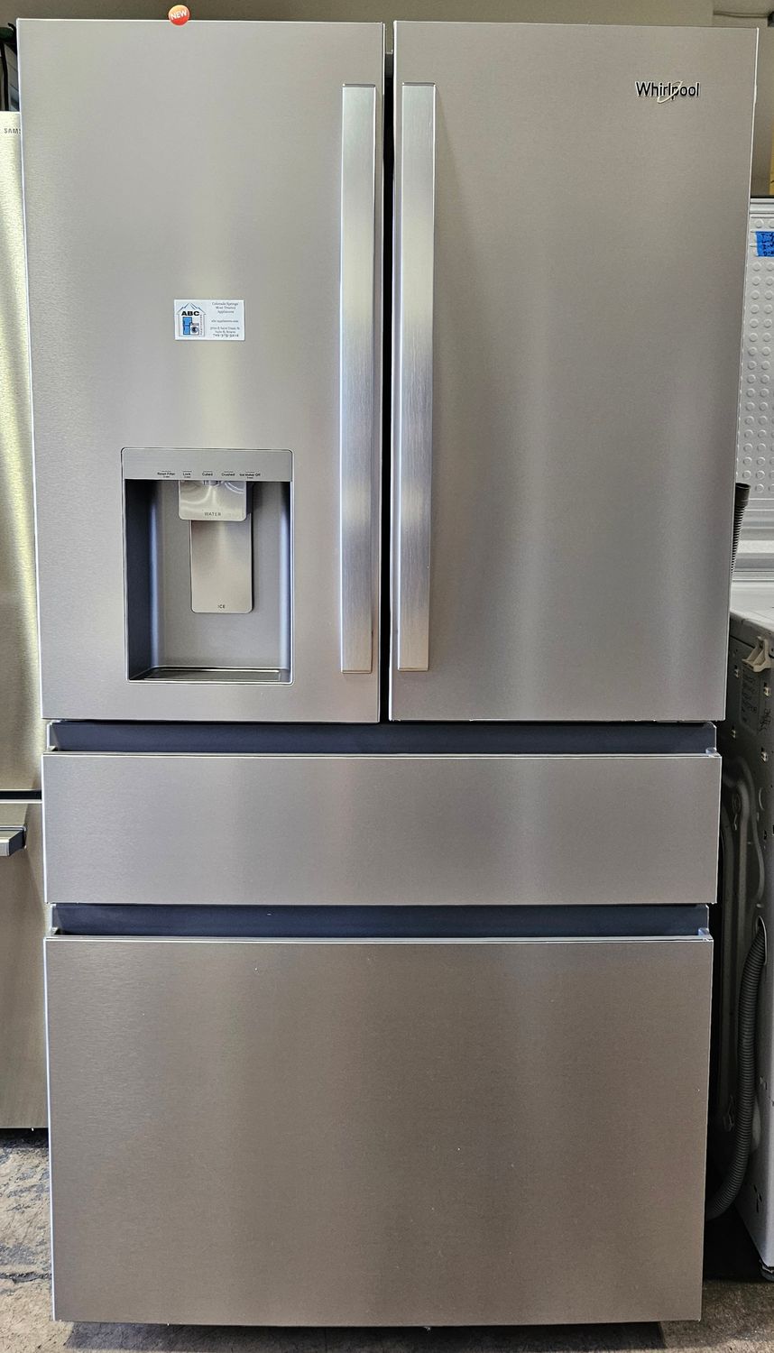 NEW! 29cu.ft. Whirlpool 4-Door French-Door Refrigerator in Stainless Steel