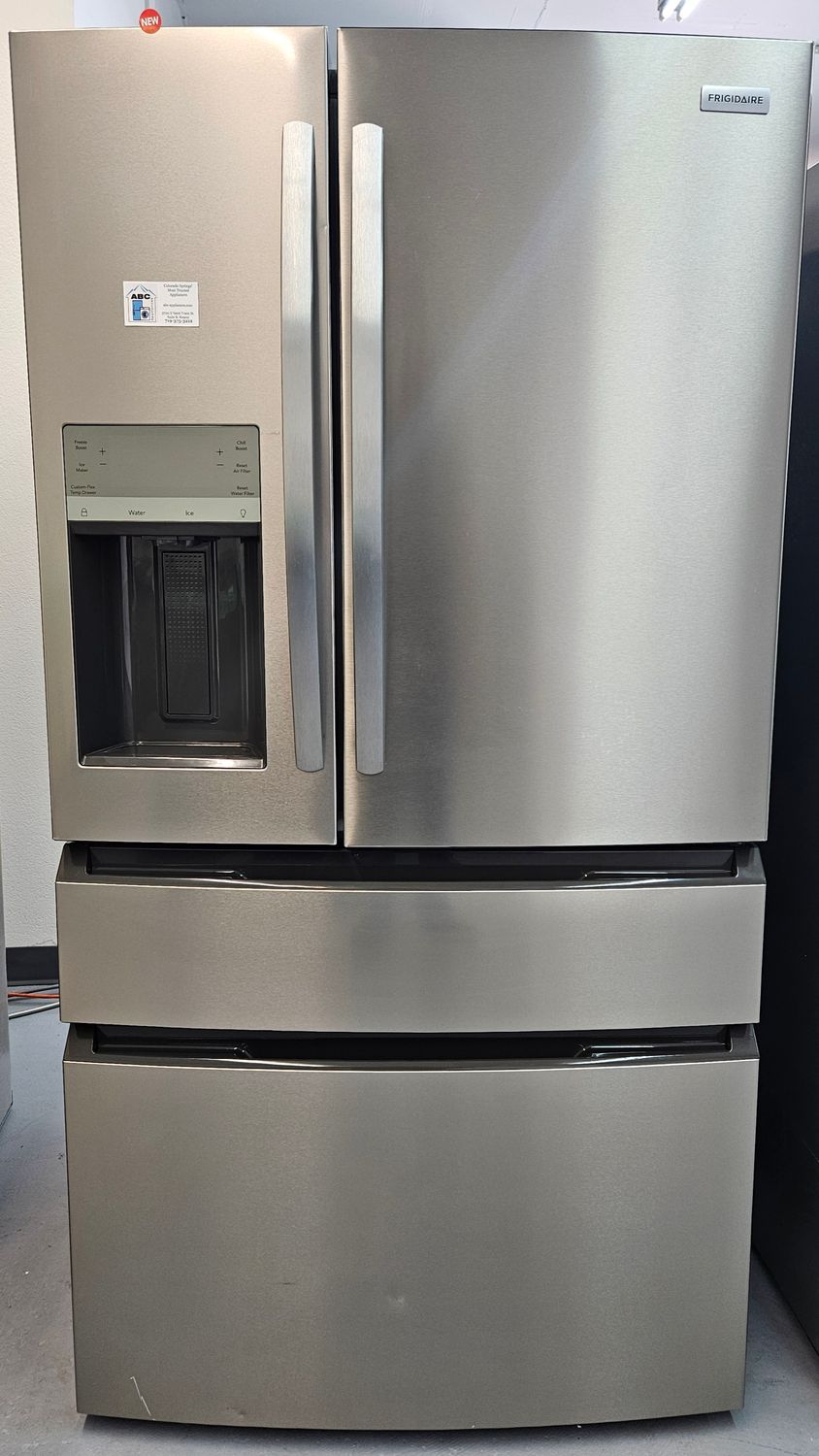 NEW! 26cu.ft. Frigidaire Standard-Depth 4-Door French Door Refrigerator in Stainless Steel